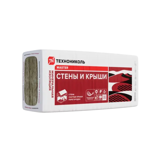 Утеплитель ТЕХНОНИКОЛЬ 34 PN Стены и крыши, 50х610х1000мм, 8 плит, 4,88 м2